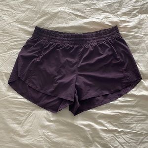 Purple Athleta Hustle 3” Short